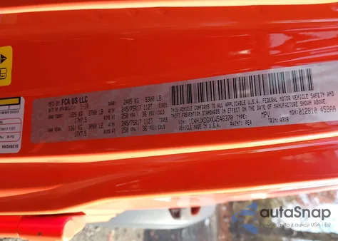 2019 Jeep Wrangler Unlimited Sport S 4X4 z USA, uszkodzony, nr VIN 1C4HJXDGXKW546370